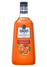 Bottle of 1800 Blood Orange Margarita on a white background