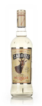 Tequila Cabrito Reposado bottle on a white background