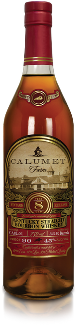 Calumet Farm 8 Year Old Kentucky Straight Bourbon Whiskey 90 Proof 750ml