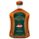 Bottle of Select Club Apple whiskey on a white background