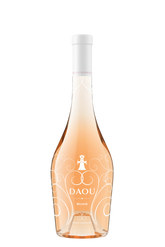 DAOU Rosé wine bottle on a white background