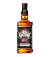 A bottle of Jack Daniel's No. 7 Tennessee Whiskey, 750ml, featuring the classic black and white label with red accents and amber-colored liquid inside, set against a plain white background.