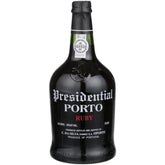 Bottle of Presidential Porto Ruby on a white background
