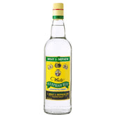 Bottle of Wray & Nephew White Werproof Rum on a white background