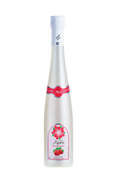 Bottle of Nigori Strawberry on a white background