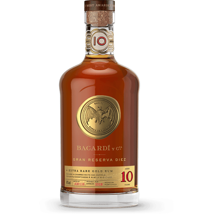 Bacardí Gran Reserva Diez Extra Rare Gold Rum 750ml
