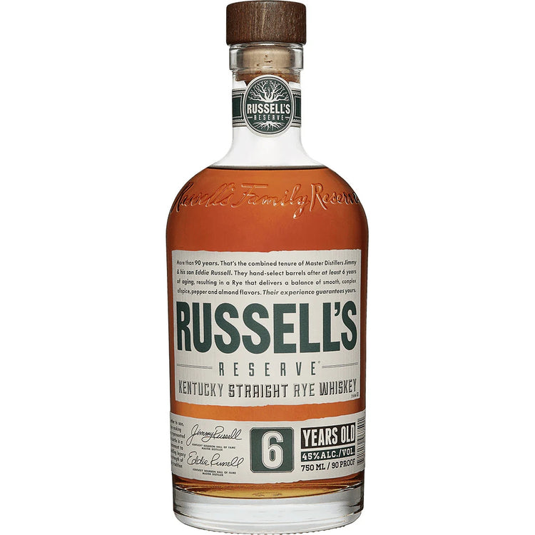 Russell's Reserve 6 Year Old Rye Whiskey 750ml
