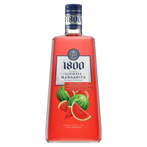 Bottle of 1800 Ultimate Margarita Watermelon on a white background