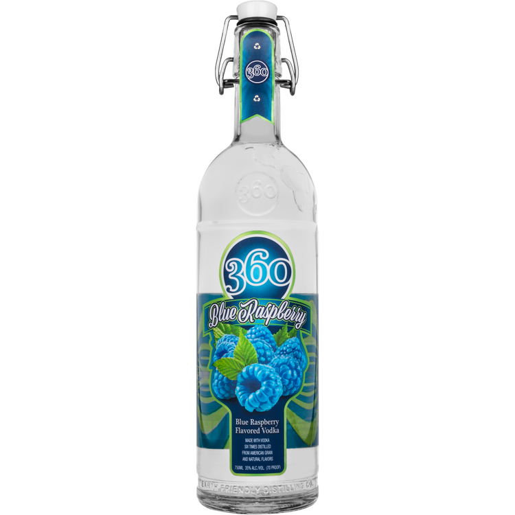 360 Blue Raspberry Vodka 750ml