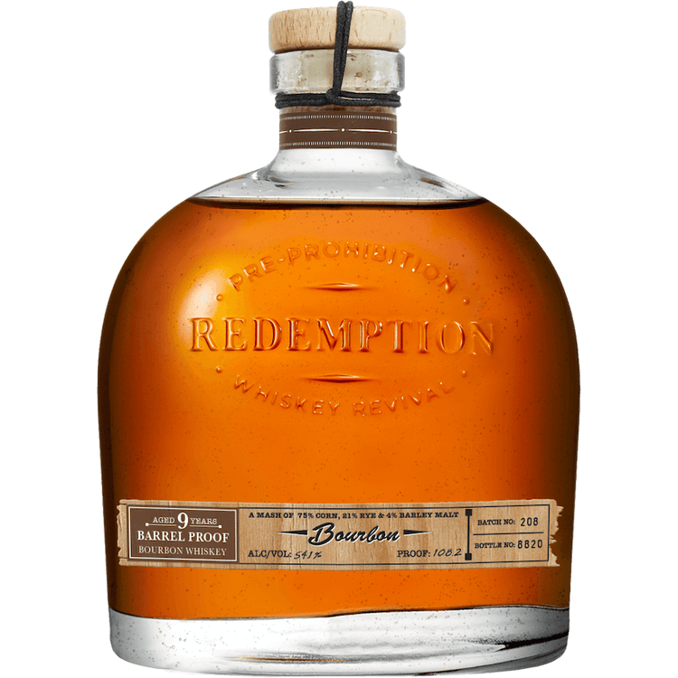 Redemption 9 Year Old Barrel Proof Bourbon Whiskey 750ml