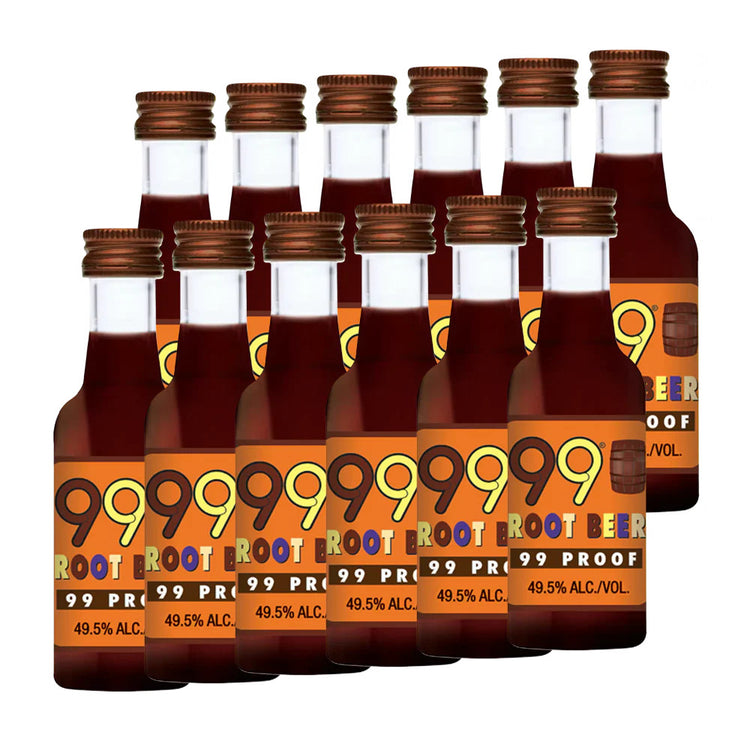 99 Brand Shots Root Beer 50ml 12pk