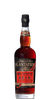A bottle of Plantation 69% Overproof Rum on a solid white background. The bottle is made of clear glass showing the amber-brown rum inside, with a black cap and a black label featuring gold and red text.