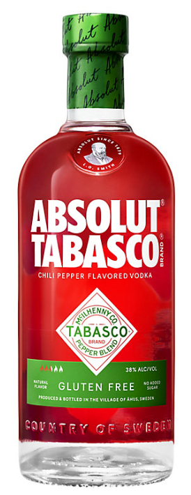 Absolut Tabasco Vodka 750ml