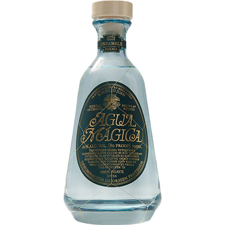 Bottle of Agua Mágica on a white background