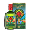 Buchanan's Deluxe 12 Year Old Scotch Whisky bottle and packaging with World Cup design