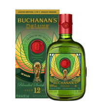 Buchanan's DeLuxe bottle and packaging on a white background