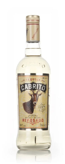 Tequila Cabrito Reposado bottle on a white background