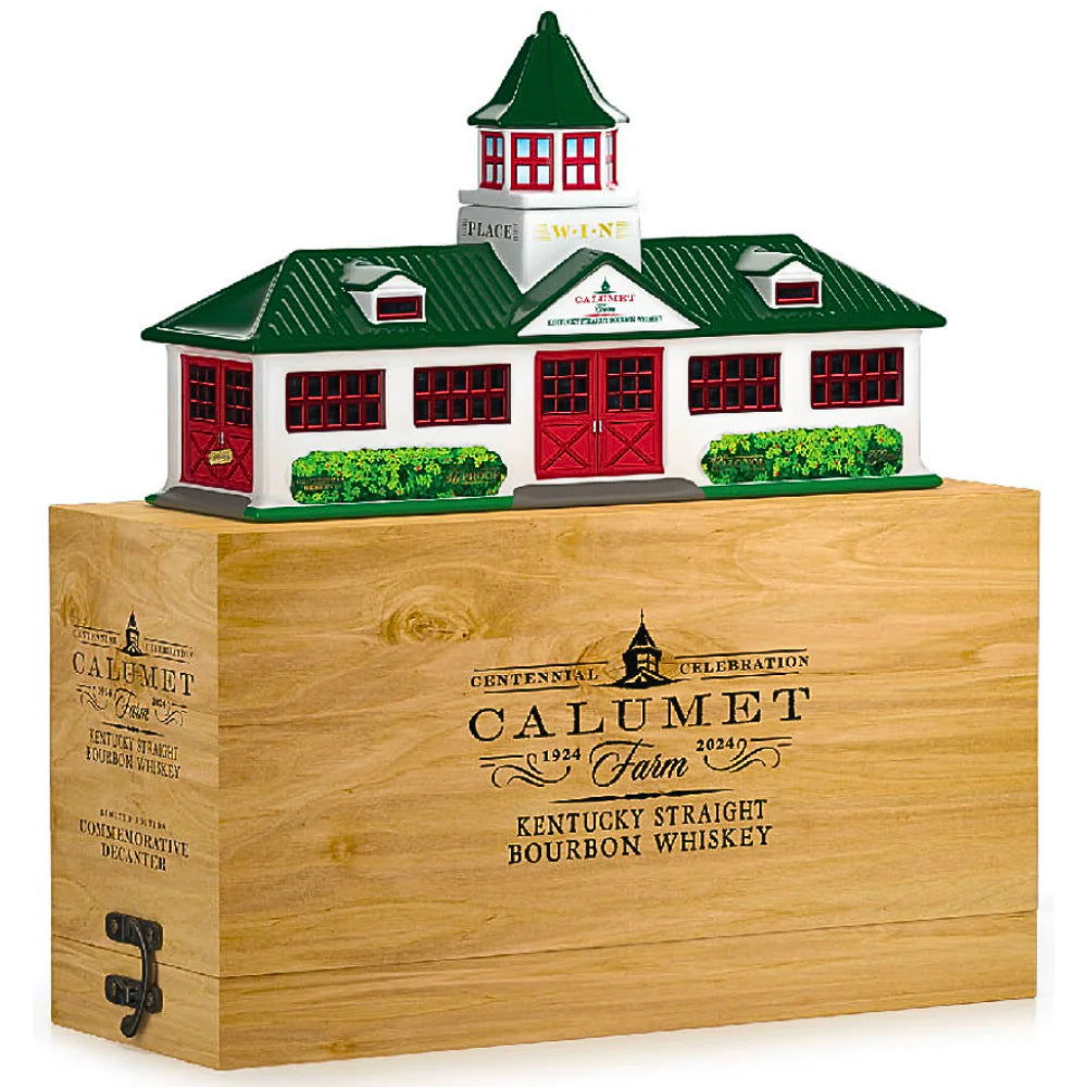 Calumet Farm 100 Year Old Anniversary Commemorative Kentucky Straight Bourbon Whiskey (Ceramic Decanter)