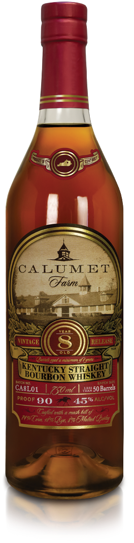 Calumet Farm  8 Year Old Kentucky Straight Bourbon Whiskey 90 Proof 750ml