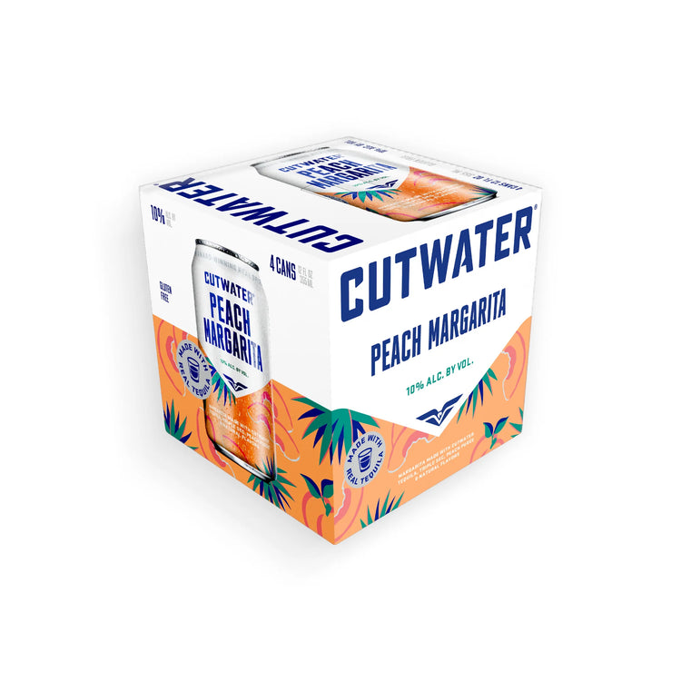 Cutwater Peach Margarita 4 Pack 355ml