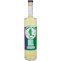 Bottle of Dill Pickle liquor on a white background