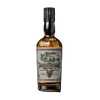Bottle of Doc Holliday whiskey with a detailed label on a black background