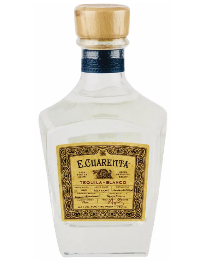 E. Cuarenta Blanco Tequila 750ml