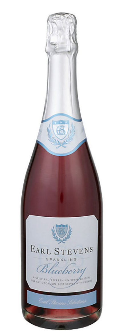 Earl Stevens Sparkling Blueberry Flavored Wine 750ml