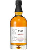 Bottle of Fuji Whisky on a white background