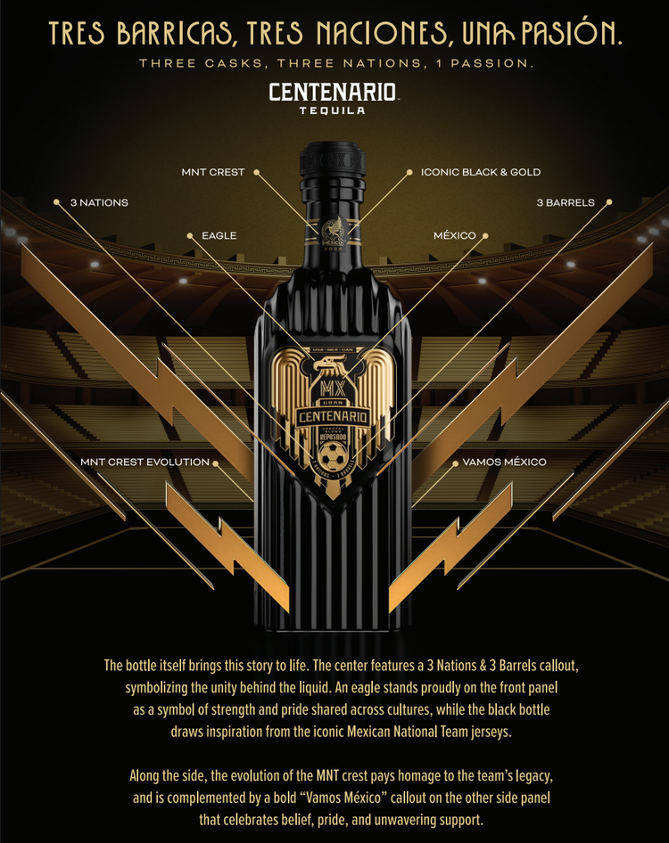 Gran Centenario® MX Futball Reposado 750ml LIMITED RELEASE