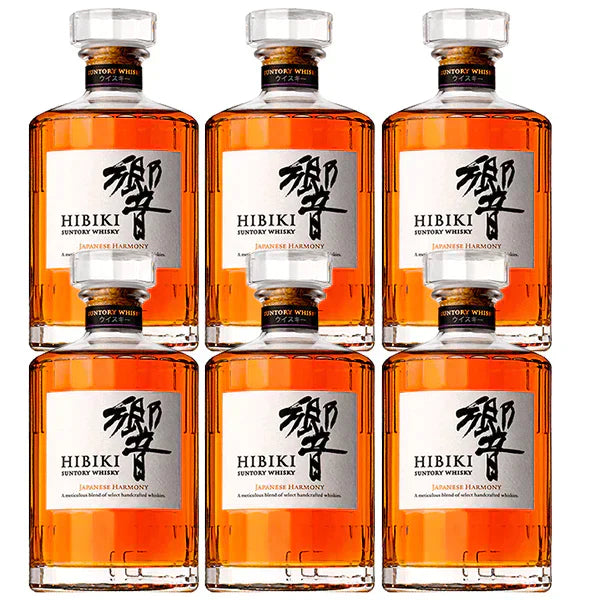 Hibiki Japanese Harmony Whisky 6 Pack Bundle 750ml