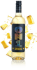 Bottle of ON1 Pineapple Infusion with pineapple pieces on a beige background