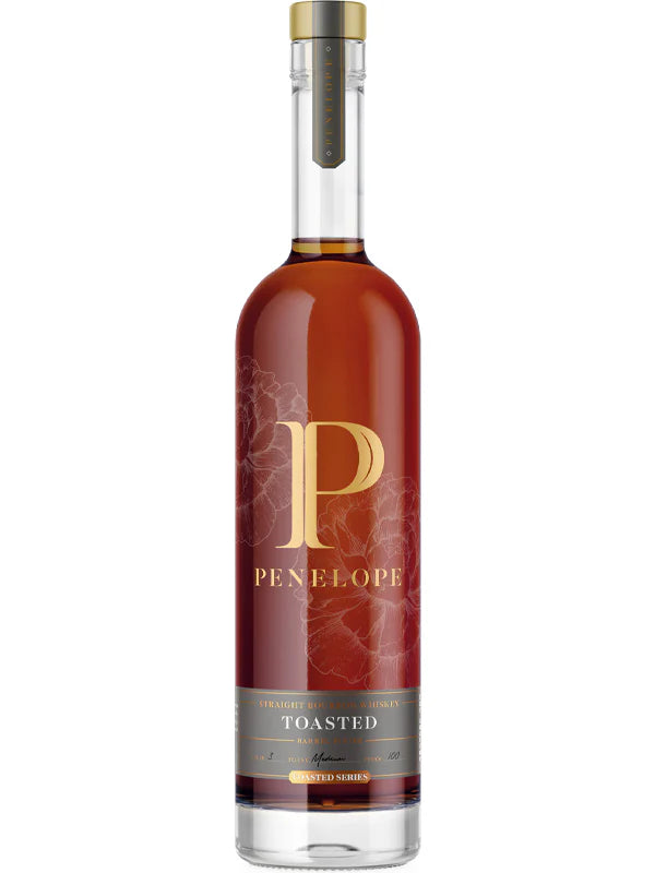 Bottle of Penelope Toasted on a white background