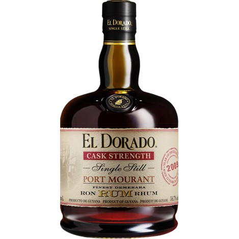 El Dorado Cask Strength Single Still Port Mourant Rum 750ml