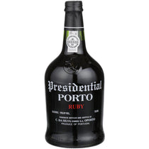 Bottle of Presidential Porto Ruby on a white background