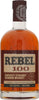 Bottle of Rebel 100 Kentucky Straight Bourbon Whiskey with a visible label and bottle cap.