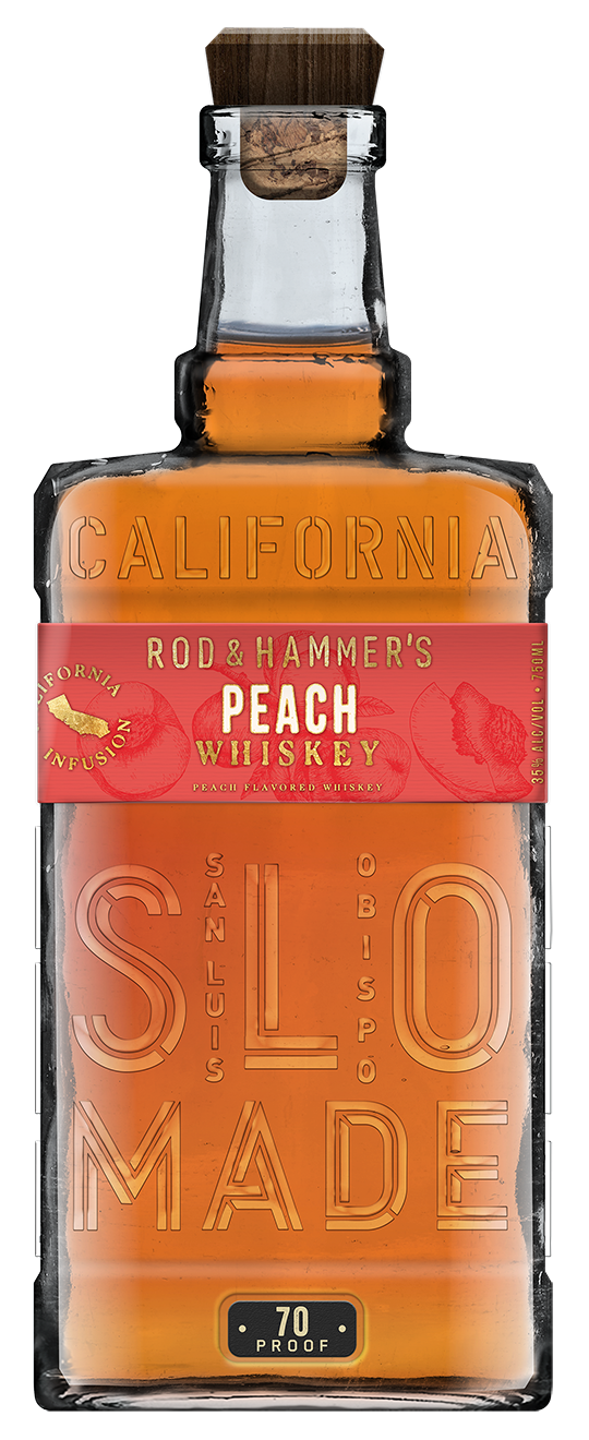Rod & Hammer's Bourbon Slo Stills Peach Flavored Whiskey 750ml
