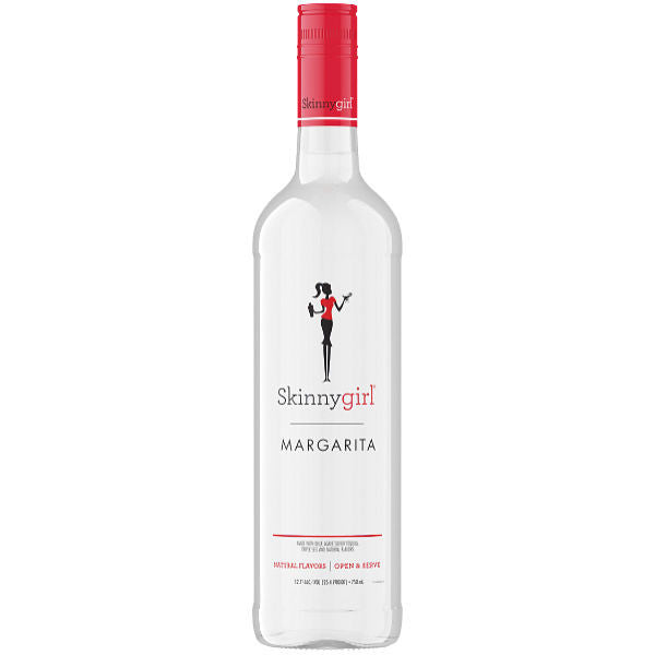Bottle of Skinnygirl Margarita on a white background