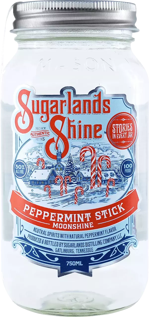 Sugarlands Shine Peppermint Stick Moonshine 750ml