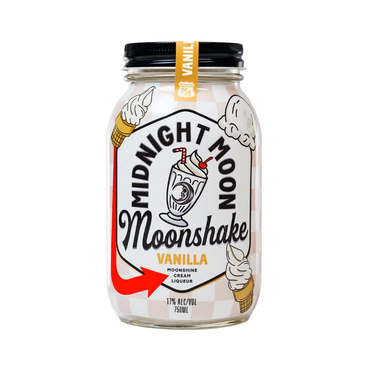 Midnight Moon Cream Liqueur Vanilla Moonshake Moonshine 750ml