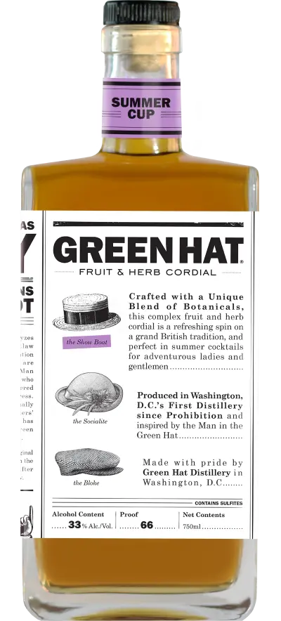 Green Hat Gin Summer Cup 750ml