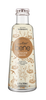 Bottle of San Benedetto Ginger Beer with floral design on a white background