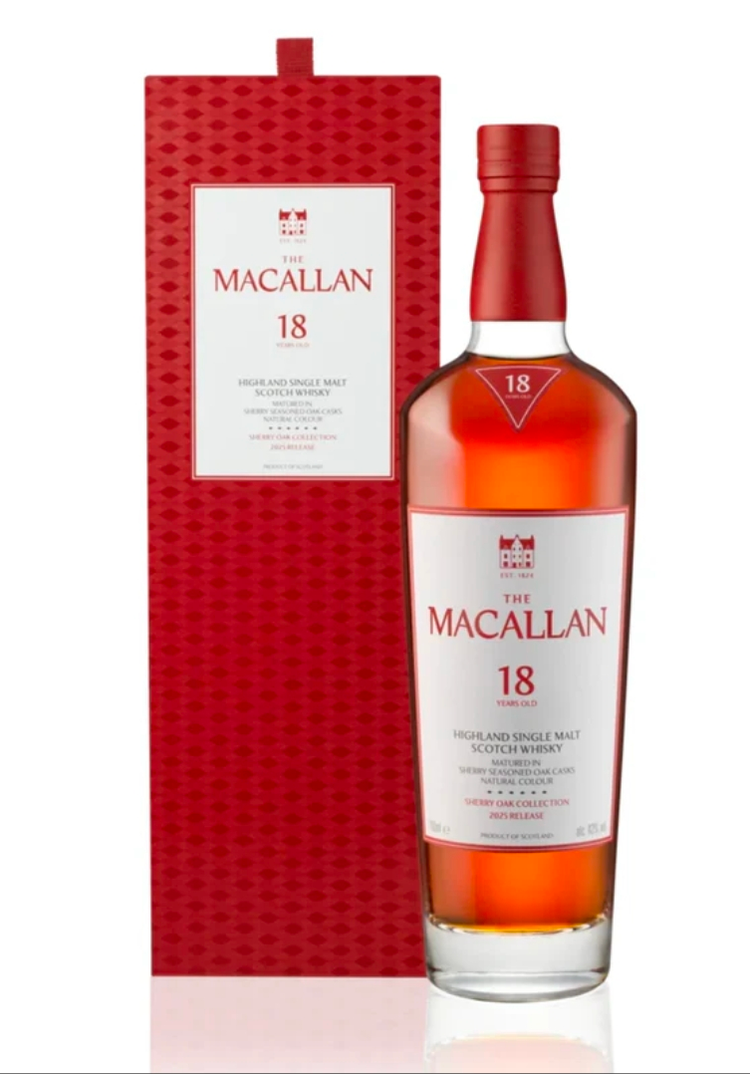 The Macallan Sherry Oak 18 Years Old Scotch Whisky 750ml