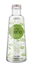 Bottle of San Benedetto tonic water with decorative label on a white background